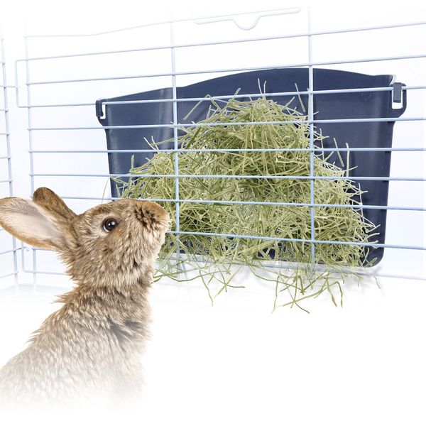 Rabbit Hutch Metal Pet Bunny House Cage Mobile Safety Pen Small Animal Home Water Bottle 100cm