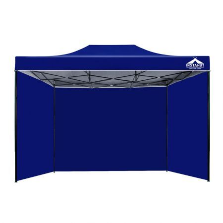 Instahut Gazebo 3x4.5 Pop Up Marquee Folding Tent Wedding Gazebos Camping Outdoor Shade Canopy Blue