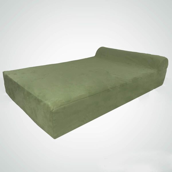 Big Paws Memory Foam Extra Large Dog Bed Orthopedic Dog Beds Cushion Bolster - Green