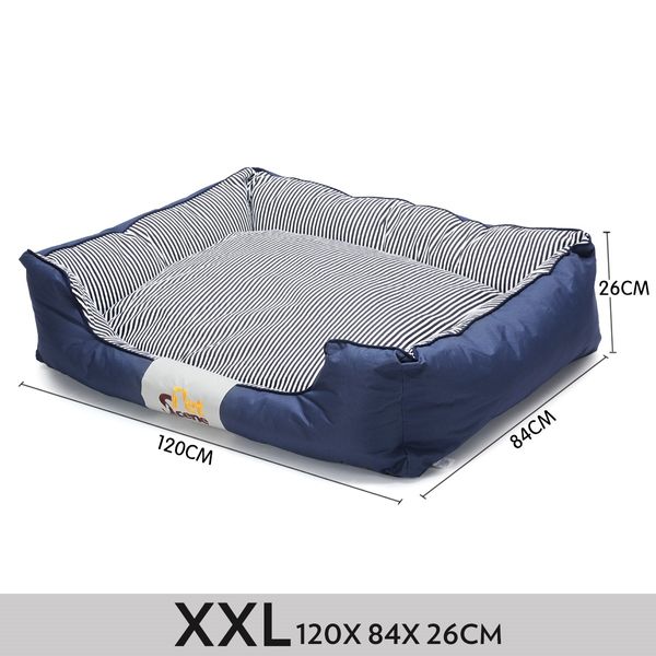 Soft Washable Pet Bed Mattress with Blanket & Dog Bone-XXLarge 