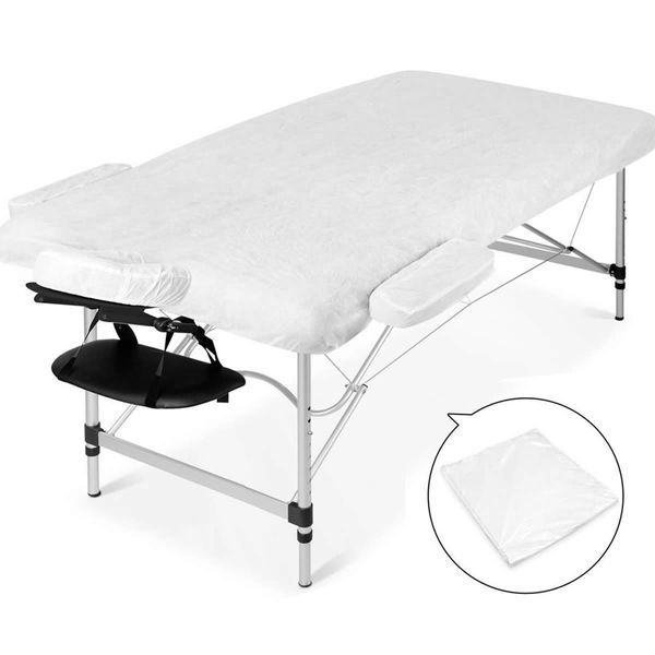 Zenses Massage Table 80cm 3 Fold Aluminium Beauty Bed Portable Therapy Black