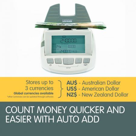 Digital Electronic Money Note and Coin Counter Scale