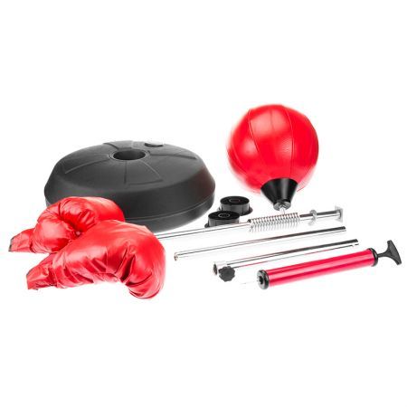 Freestanding Boxing Speed Ball Punching Ball Gloves Set