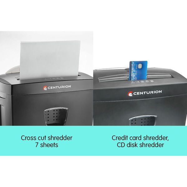 Centurion 7 Sheet Paper CD Credit Card Shredder