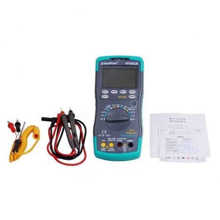 Lcd Digital Multimeter DC AC Voltage Current Temperature Meaurement Auto Range