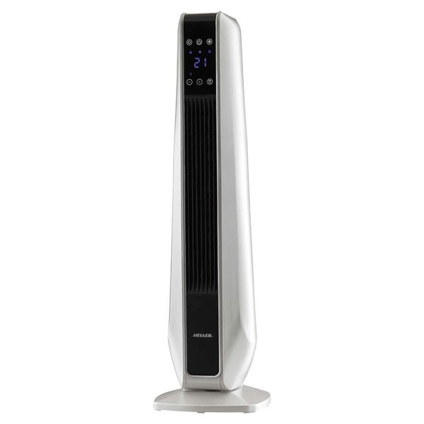 Heller 2400W Ceramic Tower Heater with Remote