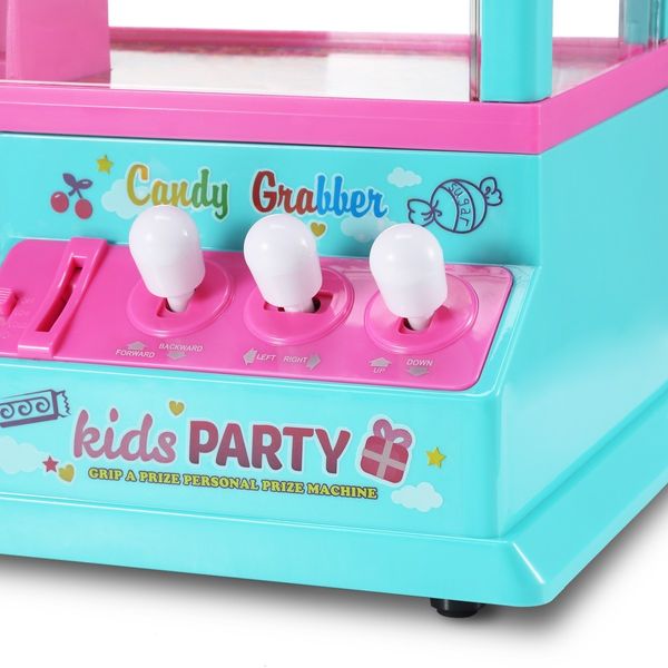 Toy Claw Machine Candy Catch Grabber Game with Lights & Music 24 Coins