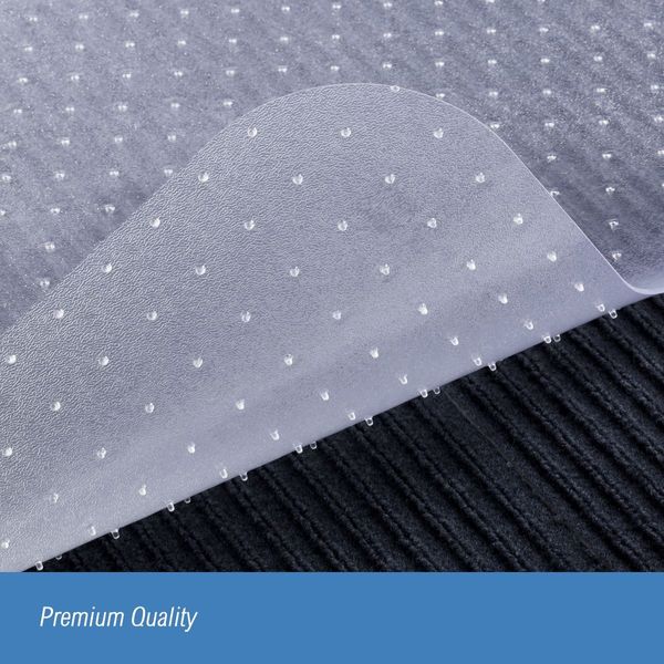 2X Carpet Floor PVC Protector Plastic Chair Mat-120cm x 90cm