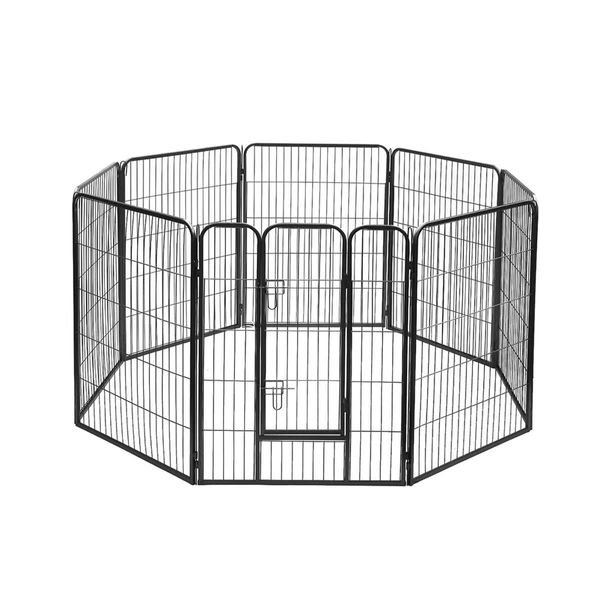 i.Pet 40" 8 Panel Dog Playpen Pet Exercise Cage Enclosure Fence Play Pen