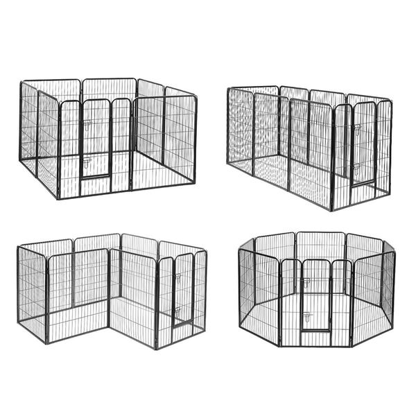 i.Pet 40" 8 Panel Dog Playpen Pet Exercise Cage Enclosure Fence Play Pen