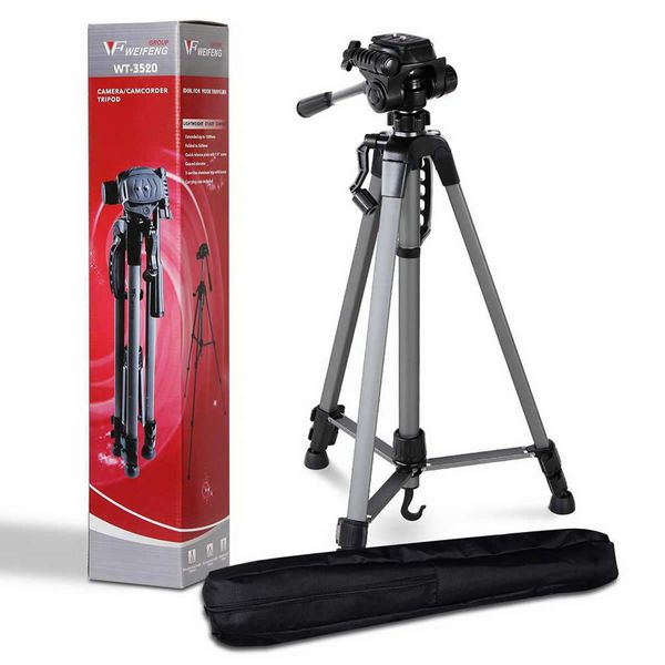 Weifeng Professional Camera Tripod Monopod Stand DSLR Pan Head Mount Flexible