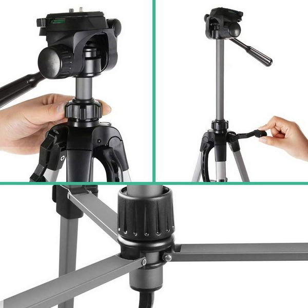 Weifeng Professional Camera Tripod Monopod Stand DSLR Pan Head Mount Flexible