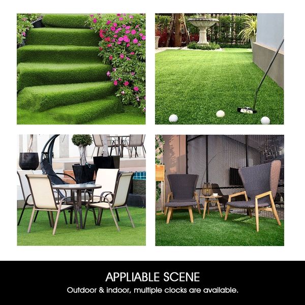 Edengrass 1Mx10M 12mm Artificial Grass Synthetic Turf Fake Lawn