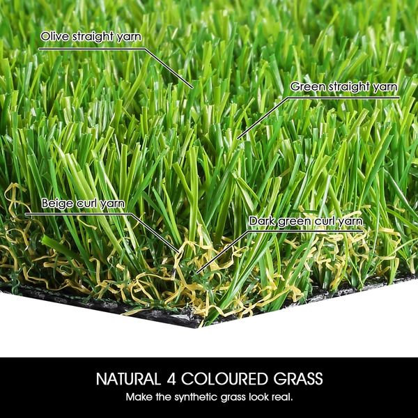 Edengrass 2Mx20M 27mm Artificial Grass Synthetic Turf Fake Lawn