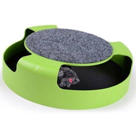 Motion Kitten Cat Toy Catch The Mouse Chase Interactive Cat Training Scratchpad