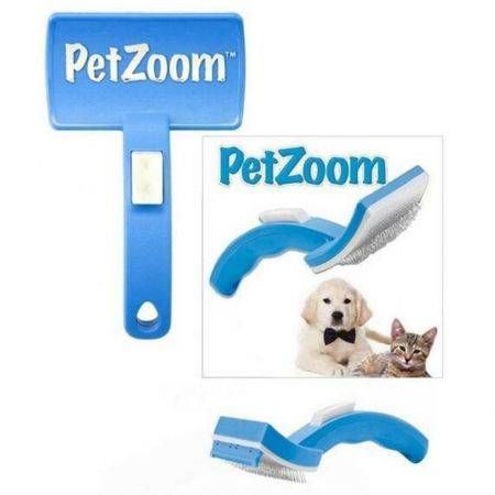 Pet Dog Cat Self Cleaning Grooming Hair Fur Brush Trimmer Attachment Rakes Tool