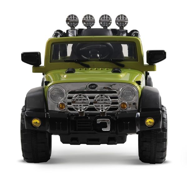 Kids Electric Ride on Car with Double-Drive System in Green