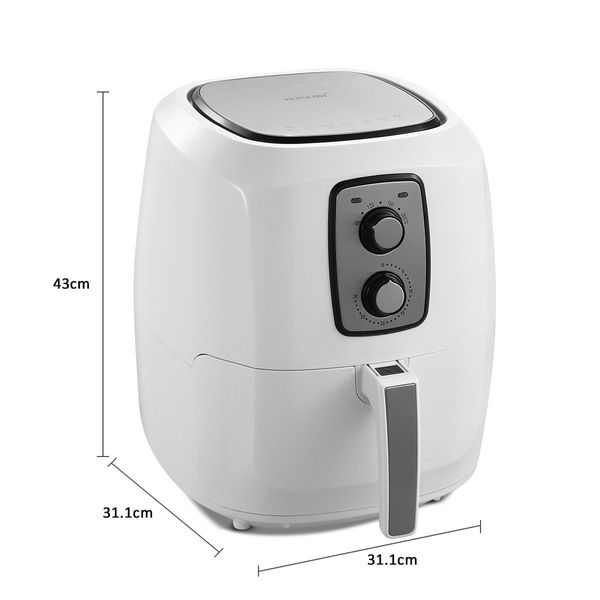 XL 1800W 7L 80% Oil Free Air Fryer Deep Cooker Turbo Convection Oven