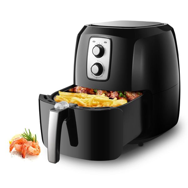 Maxkon 7L 1800W Oil Less XL Air Fryer Cooker Oven Timer Black