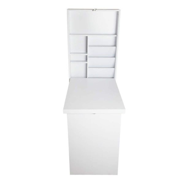 Artiss Computer Desk Bookshelf Wall Mount White