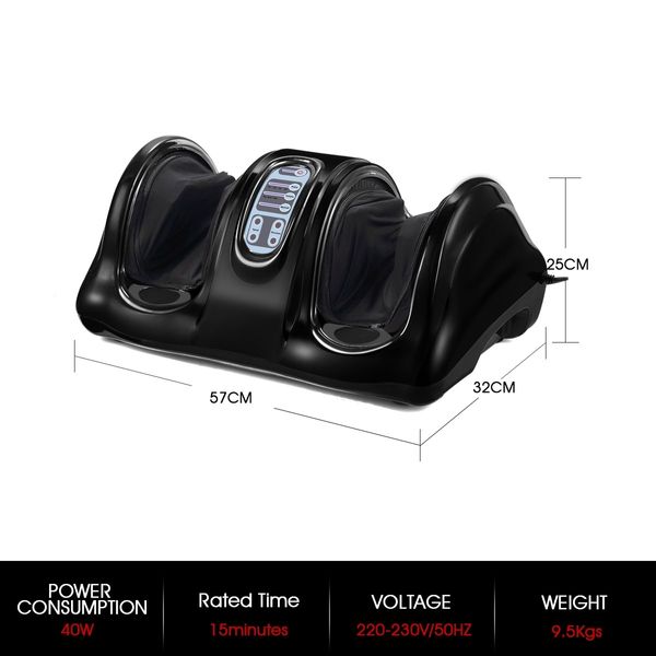 Foot Ankle Calf Massager Foot Circulation Machine - Black