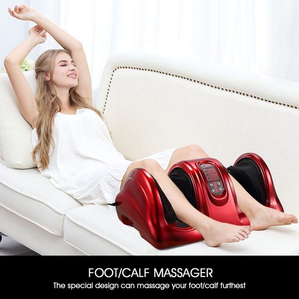 Foot Ankle Calf Massager Foot Circulation Machine - Red