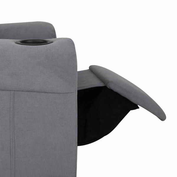 Keezi Kids Recliner Chair Grey Linen Soft Sofa Lounge Couch Children Armchair