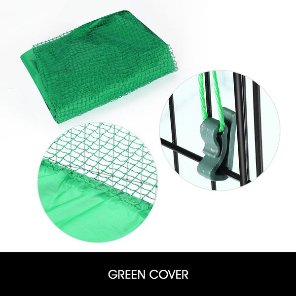 Cat Enclosure Dog Pet Playpen Fence Rabbit Cage Ferret Fencing Puppy Pen Duck Exercise Outdoor Indoor Foldable Portable Green Fabric Cover 8 Panels 63x91cm 36 Inch