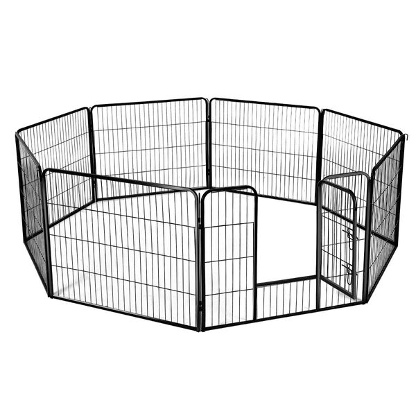 8-Panel Pet Playpen Dog Cat Enclosure with Fabric Cover 120x80CM/ Panel - XXL