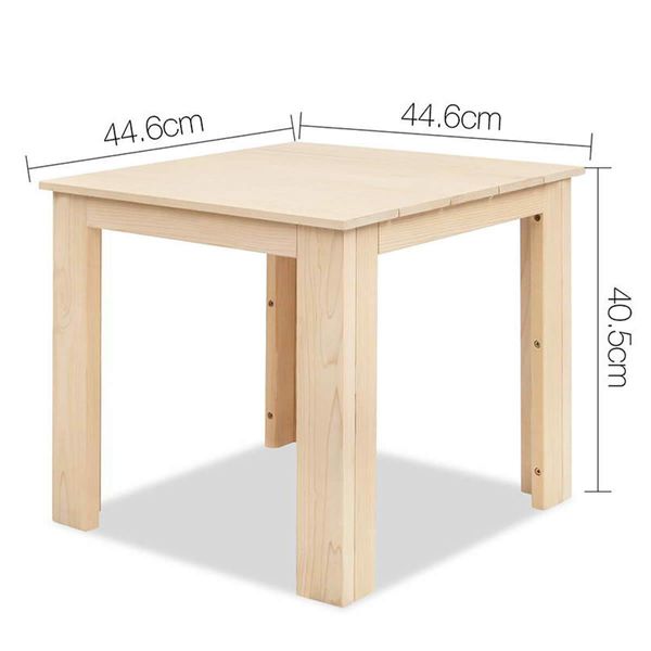 Gardeon Coffee Side Table Wooden Desk Outdoor Furniture Camping Garden Natural