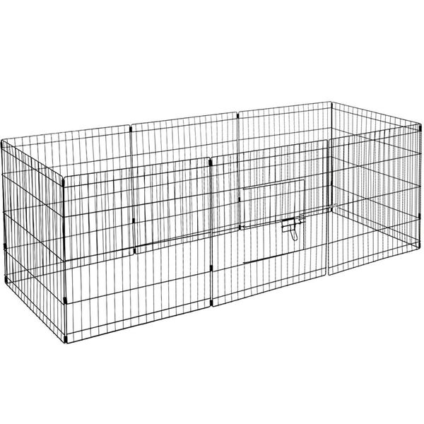 i.Pet 24" 8 Panel Dog Playpen Pet Fence Exercise Cage Enclosure Play Pen