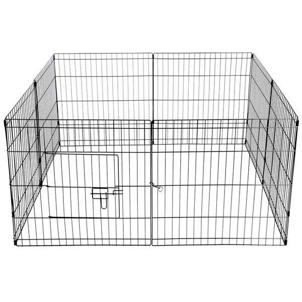 i.Pet 24" 8 Panel Dog Playpen Pet Fence Exercise Cage Enclosure Play Pen