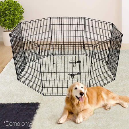 i.Pet 36" 8 Panel Dog Playpen Pet Fence Exercise Cage Enclosure Play Pen