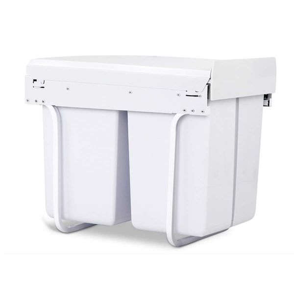 Cefito 2x20L Pull Out Bin - White