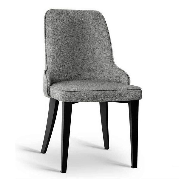 Artiss Dining Chairs Set of 2 Linen Fabric Grey