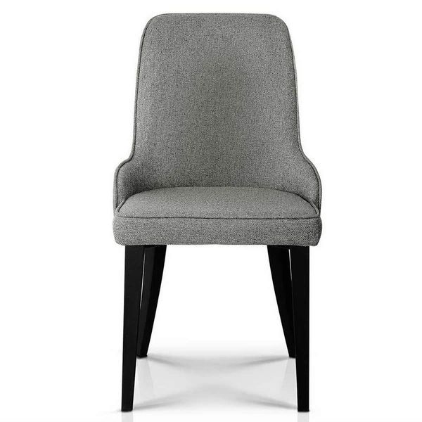 Artiss Dining Chairs Set of 2 Linen Fabric Grey