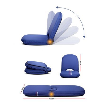 Foldable Beach Sun Picnic Seat - Navy