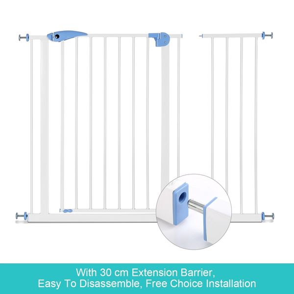 Pet Safety Gates Dog Safe Fence Puppy Baby Child Security Stair Barrier Door 30CM Extension Adjustable 100CM Height