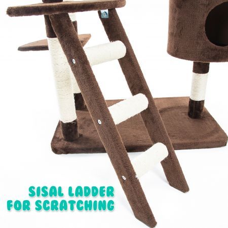 Cat Tree Multi Level Scratcher FUJI 170cm BROWN