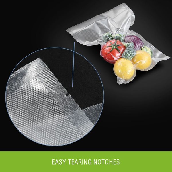 300pcs Vacuum Sealer Bags 20*30cm Embossed Pre-set Food Saver