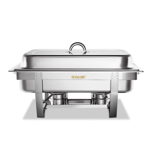 9L Bain Marie Bow Chafing Dishes  S/S Buffet Food Warmer Stackable