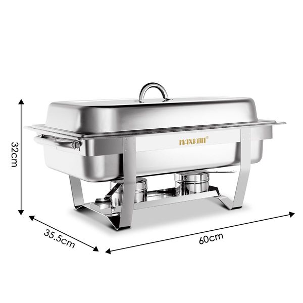 9L Bain Marie Bow Chafing Dishes  S/S Buffet Food Warmer Stackable