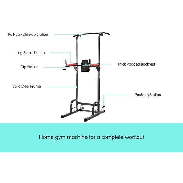 Powertrain Multi Station Chin-Up Tower Home Gym