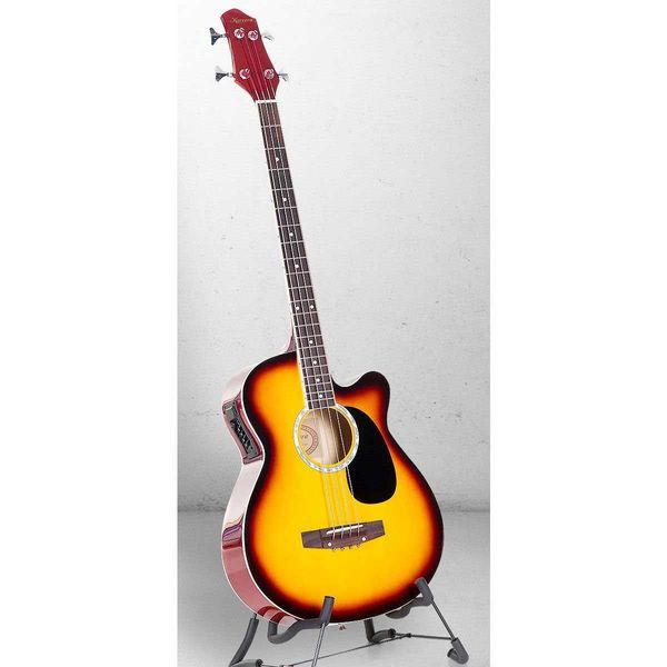 Karrera 43in Acoustic Bass Guitar - Sunburst