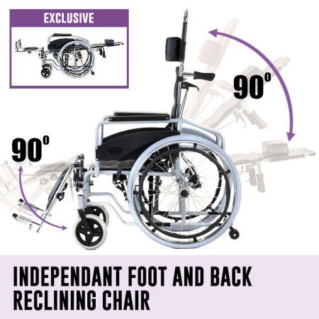 Orthonica Recliner Folding Wheelchair - Commander