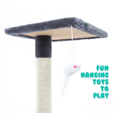 Cat Tree Multi Level Scratcher ACACIA 190cm GREY