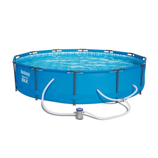 Bestway 3.66M Above Ground Metal Frame Swimming Pool w/Filter Pump