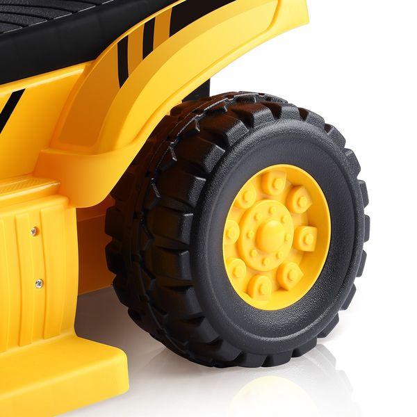 Kids Ride on Digger Electric Excavator Bulldozer Loader Car w/Safety Helmet