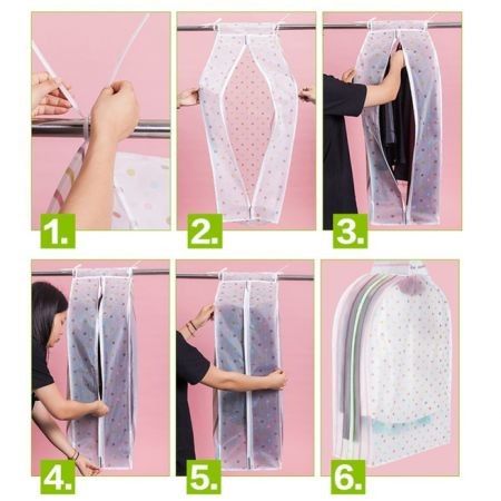 Storage Bag Case for Clothes Organizador Garment Suit Coat Dust Cover Protector