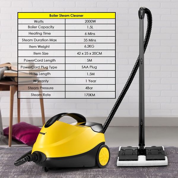 Maxkon Home High Pressure Carpet Floor Window Steam Cleaner Mop